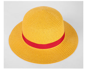 Anime Luffy Anime Cosplay Straw Boater Beach Hat Halloween Sun Hat