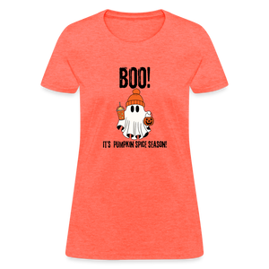 Pumpkin Spice Season Women's T-Shirt | BOO! - heather coral