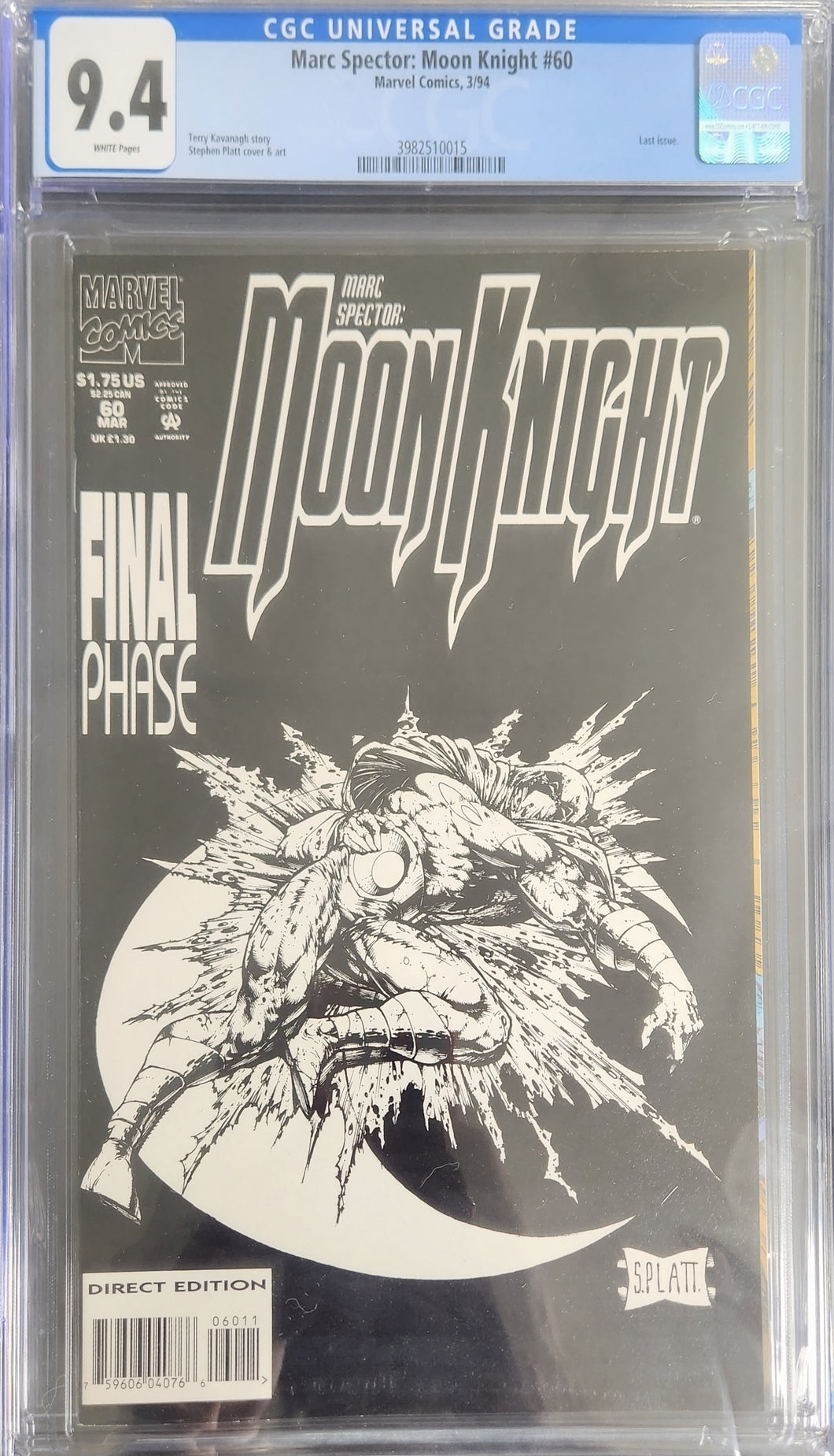 Marc Spector: Moon Knight #60 CGC 9.4 (1994)