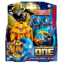 Transformers One Robot Battlers Bumblebee (B-127) 4.5-Inch Robot Action Figure, Interactive Toys for Boys and Girls Ages 6 and Up