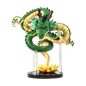 Resin Shenron Figure Dragon Shenlong Statue Set + 3.6cm Crystal Balls + Shelf with Gift Box