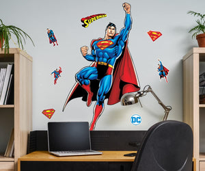 Superman Movable Vinyl DIY Wall Art Stickers Set - Walls, Windows, Doors