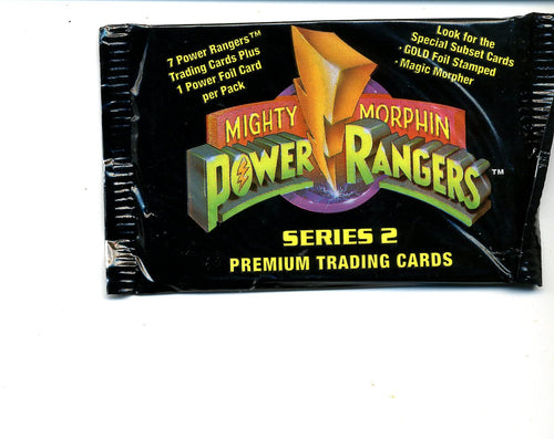 Vintage Mighty Morphin Power Rangers Series 2 Premium Trading Cards Pack