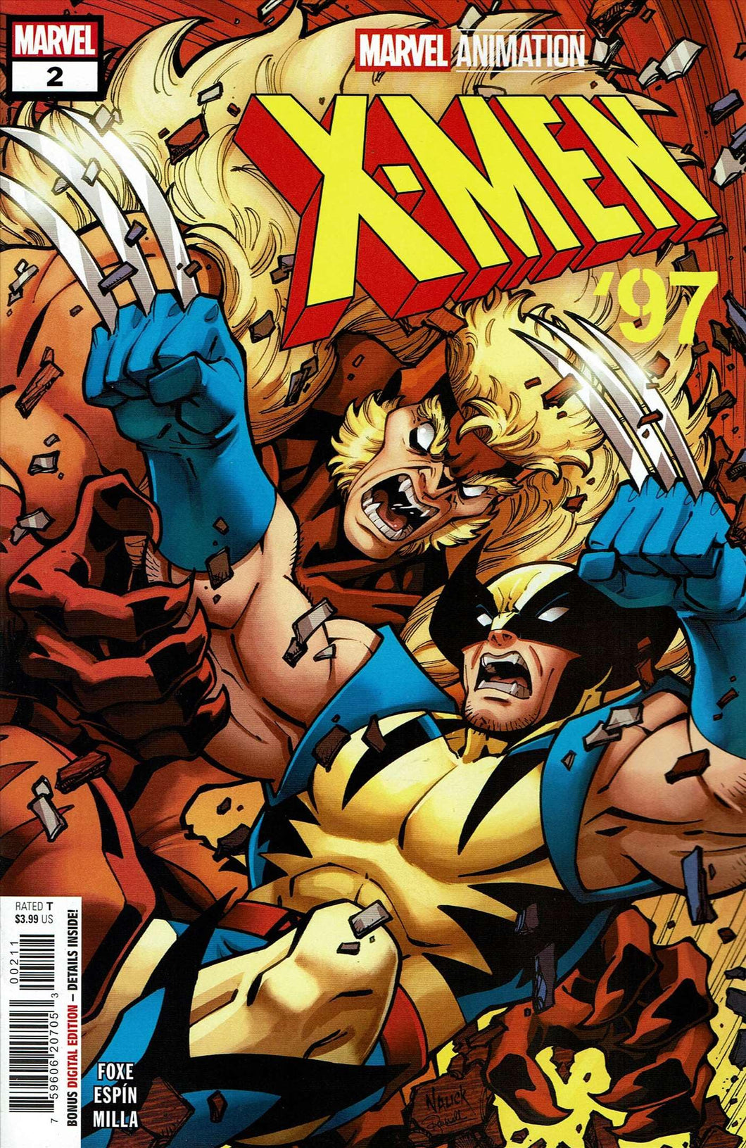 X-Men '97#2 VF/NM ; Marvel comic book | Wolverine Sabretooth Based on Cartoon