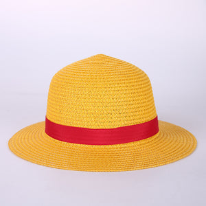 Anime Luffy Anime Cosplay Straw Boater Beach Hat Halloween Sun Hat