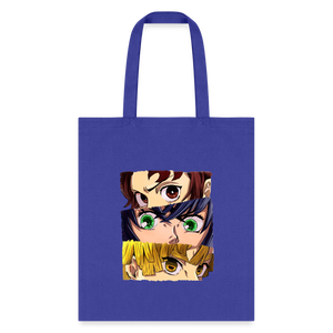 The 'Demon Slayer' Trio Tote Bag - royal blue