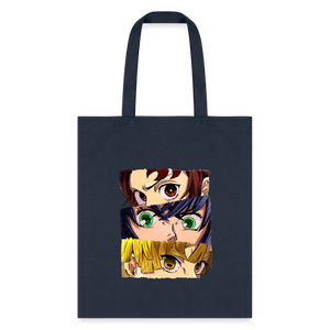 The 'Demon Slayer' Trio Tote Bag - navy