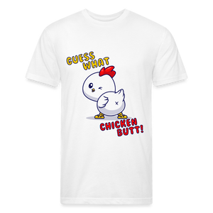 Cluckin' Surprise: The 'Guess What' Chicken Butt Tee T-Shirt - white