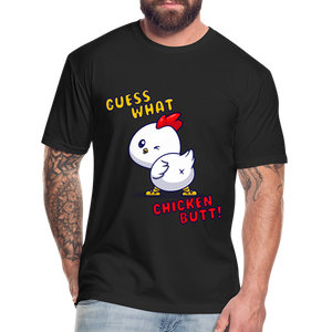 Cluckin' Surprise: The 'Guess What' Chicken Butt Tee T-Shirt - black