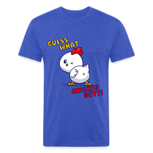 Cluckin' Surprise: The 'Guess What' Chicken Butt Tee T-Shirt - heather royal