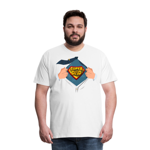 Super Dad: The Ultimate Father's Day Tee Tribute Men's Premium T-Shirt - white