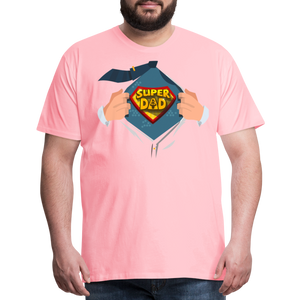 Super Dad: The Ultimate Father's Day Tee Tribute Men's Premium T-Shirt - pink