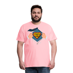 Super Dad: The Ultimate Father's Day Tee Tribute Men's Premium T-Shirt - pink