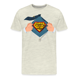 Super Dad: The Ultimate Father's Day Tee Tribute Men's Premium T-Shirt - heather oatmeal