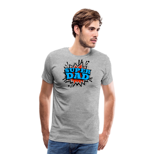 Dad Force One: Soaring in 'Super Dad' Style Men's Premium T-Shirt - heather gray