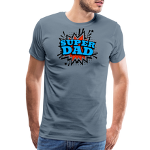 Dad Force One: Soaring in 'Super Dad' Style Men's Premium T-Shirt - steel blue