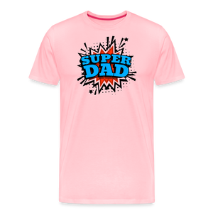 Dad Force One: Soaring in 'Super Dad' Style Men's Premium T-Shirt - pink