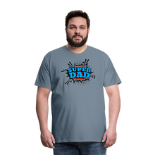 Defender of the Dad-verse: The 'Super Dad' Odyssey Tee Men's Premium T-Shirt - steel blue