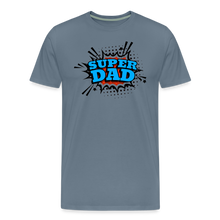 Defender of the Dad-verse: The 'Super Dad' Odyssey Tee Men's Premium T-Shirt - steel blue