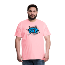 Defender of the Dad-verse: The 'Super Dad' Odyssey Tee Men's Premium T-Shirt - pink