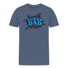 Defender of the Dad-verse: The 'Super Dad' Odyssey Tee Men's Premium T-Shirt - heather blue