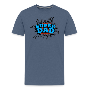 Defender of the Dad-verse: The 'Super Dad' Odyssey Tee Men's Premium T-Shirt - heather blue