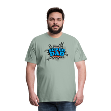 Defender of the Dad-verse: The 'Super Dad' Odyssey Tee Men's Premium T-Shirt - steel green