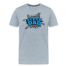 Defender of the Dad-verse: The 'Super Dad' Odyssey Tee Men's Premium T-Shirt - heather ice blue