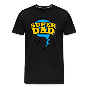 Master of Dad-titude: The 'Super Dad' Swagger Tee Men's Premium T-Shirt - black