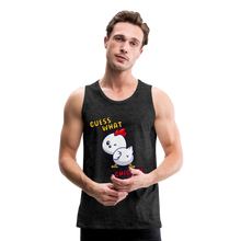 Cluckin' Surprise: The 'Guess What' Chicken Butt Premium Tank - charcoal grey