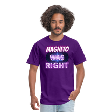 Magneto was Right T-Shirt - purple