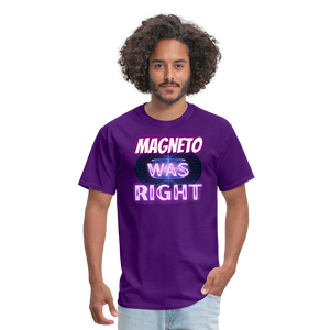 Magneto was Right T-Shirt - purple