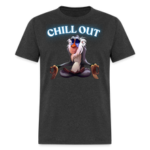 Chill Out Meditation Graphic T-Shirt - Unisex Mindfulness and Relaxation Tee for Men and Women - heather black