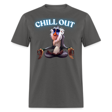 Chill Out Meditation Graphic T-Shirt - Unisex Mindfulness and Relaxation Tee for Men and Women - charcoal