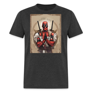 Deadpool Marvel Jesus T-Shirt - Funny Superhero Graphic Tee for Men and Women - heather black