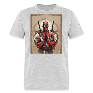 Deadpool Marvel Jesus T-Shirt - Funny Superhero Graphic Tee for Men and Women - heather gray