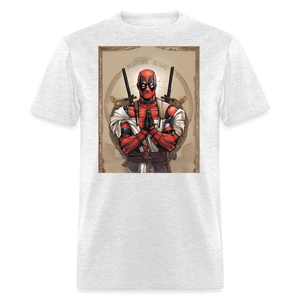 Deadpool Marvel Jesus T-Shirt - Funny Superhero Graphic Tee for Men and Women - light heather gray