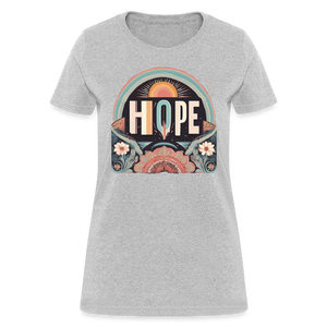 Women's Inspirational 'Hope' Shirt – Comfort Meets Style - heather gray