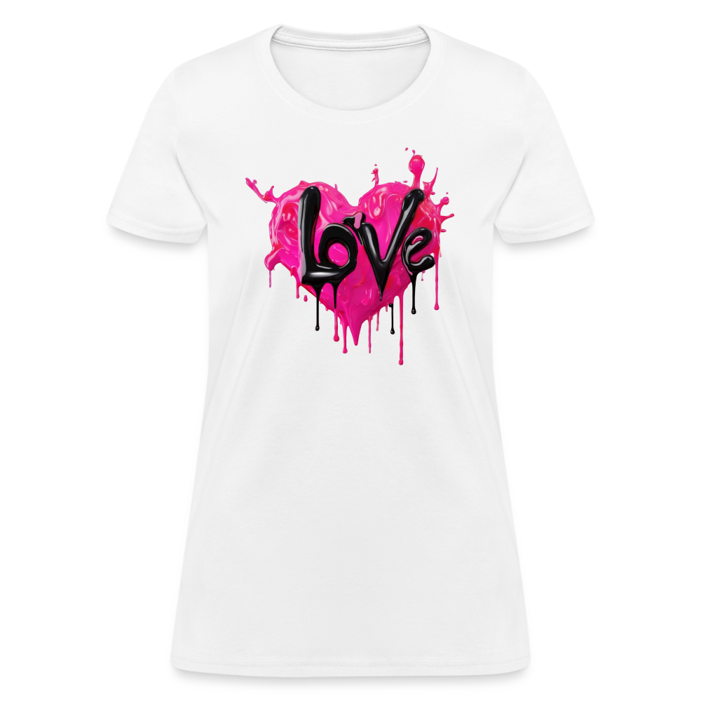 Women's Express Yourself 'LOVE' Shirt - white