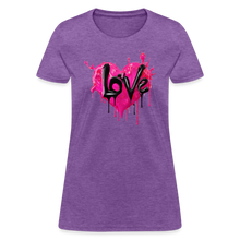 Women's Express Yourself 'LOVE' Shirt - purple heather