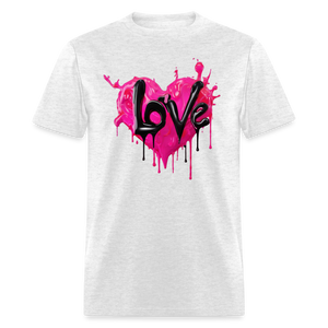 Express Yourself 'LOVE' Shirt - light heather gray