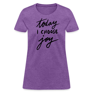 'Today I Choose Joy' T-Shirt – Spread Positivity in Style - purple heather