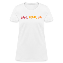 Love Peace Joy Women's T-Shirt - white