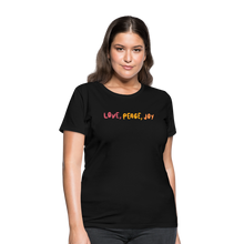 Love Peace Joy Women's T-Shirt - black