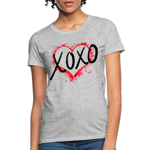 Women's XOXO Graphic Tee - Trendy & Comfortable - heather gray