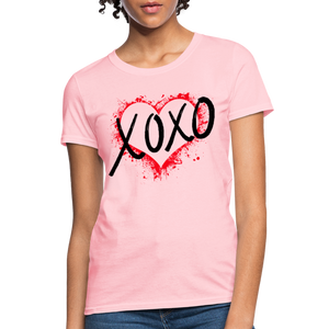 Women's XOXO Graphic Tee - Trendy & Comfortable - pink