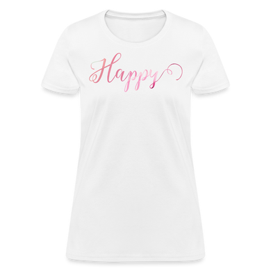 Happy T-Shirt | Spread Positivity - white