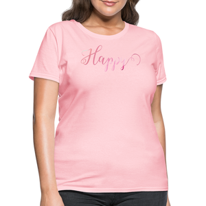 Happy T-Shirt | Spread Positivity - pink