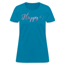 Happy T-Shirt | Spread Positivity - turquoise