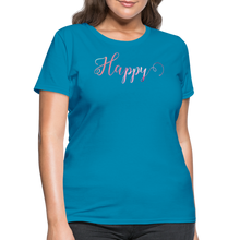 Happy T-Shirt | Spread Positivity - turquoise